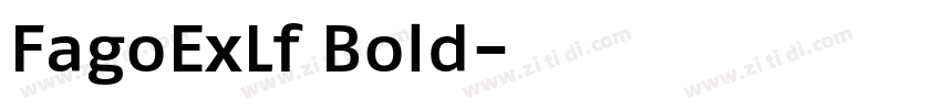 FagoExLf Bold字体转换